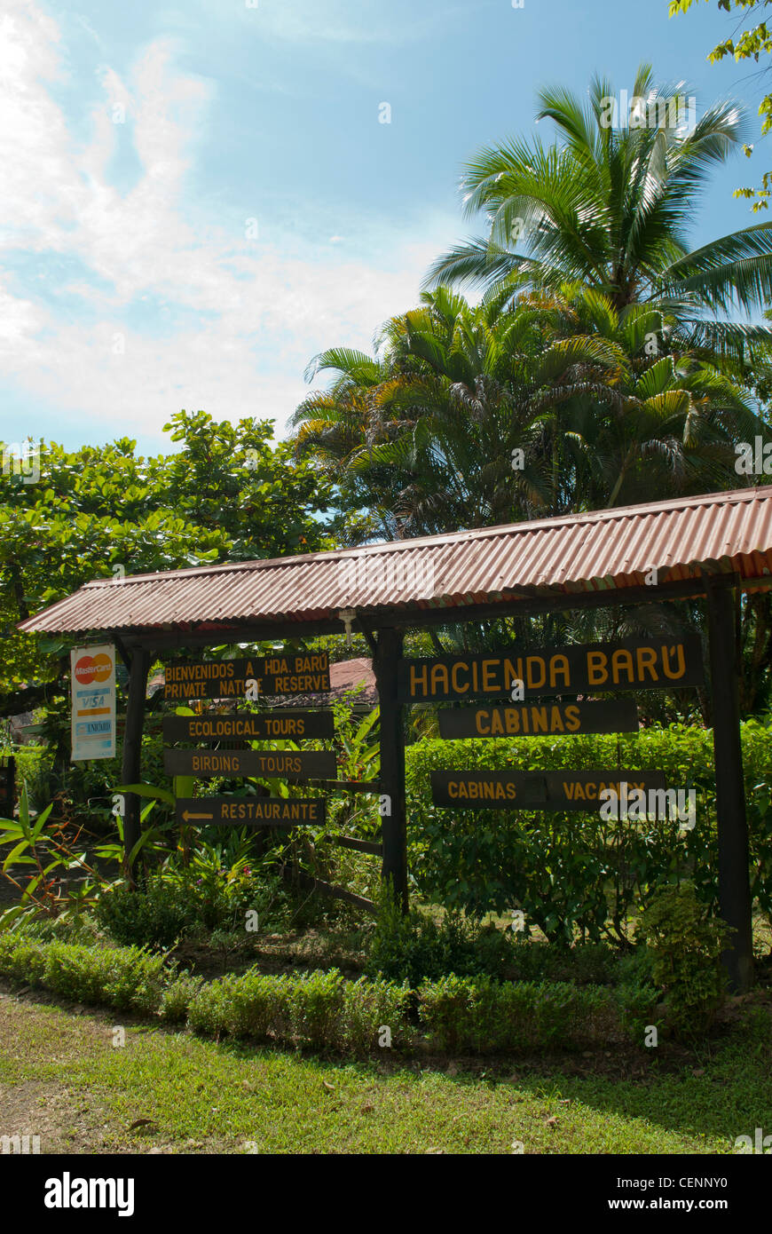 Hacienda Baru, Costa Rica. Banque D'Images