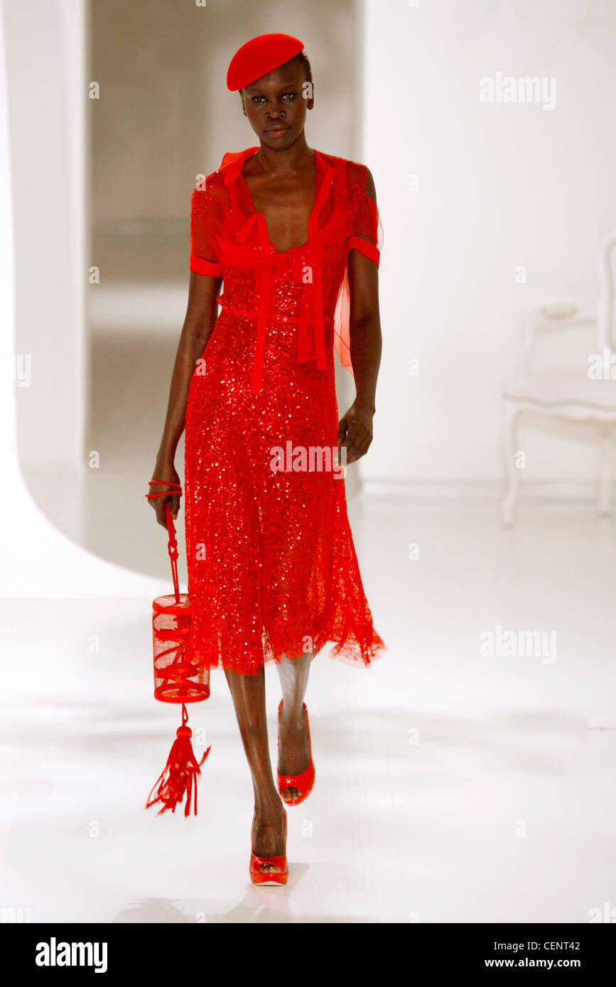 robe rouge printemps