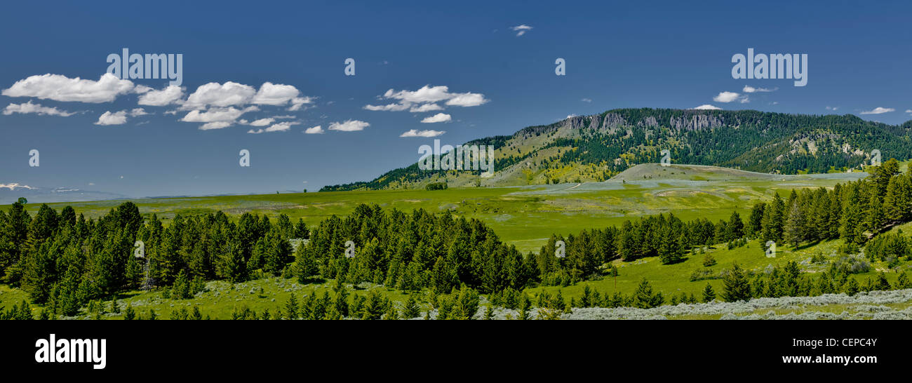 Vue panoramique sur Ibex Peak, Montana Banque D'Images