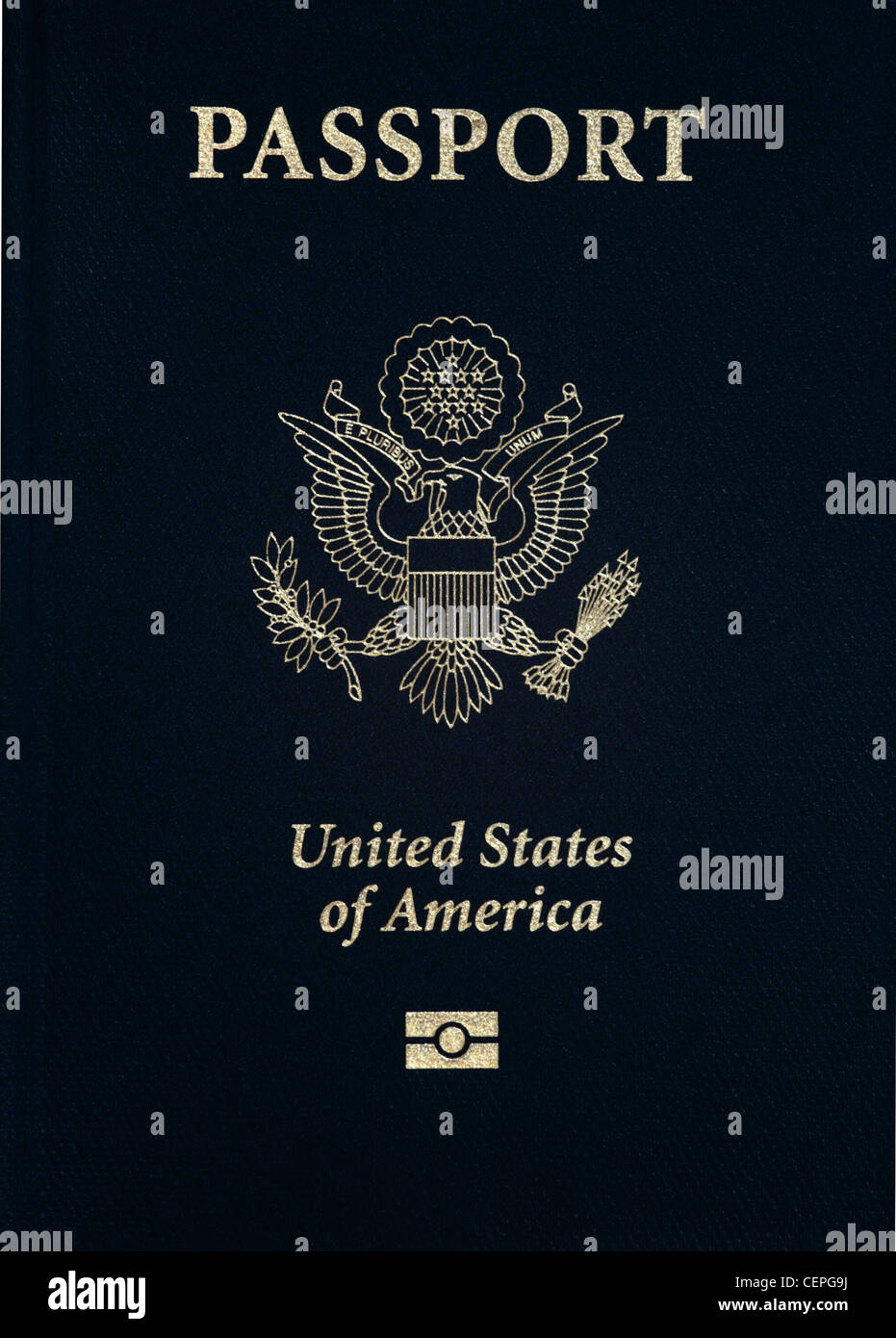 Close-up of United States of America passeport. Banque D'Images
