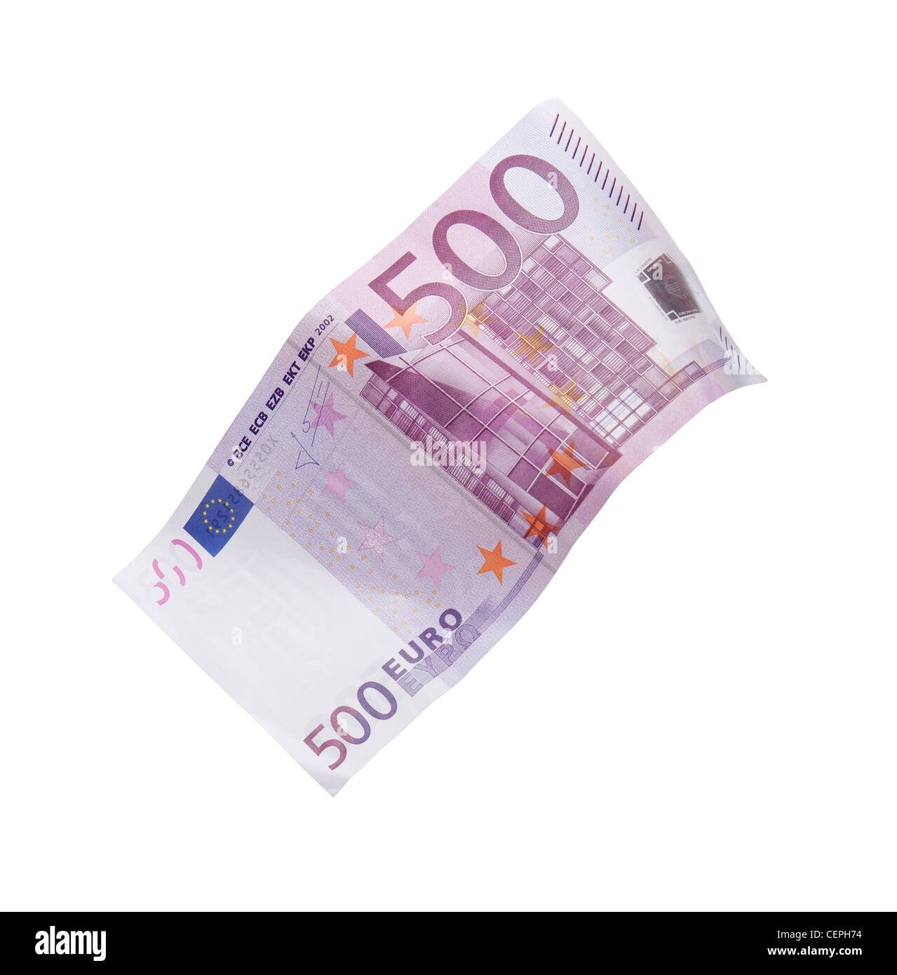 La suppression de cinq cent euro banknote Banque D'Images