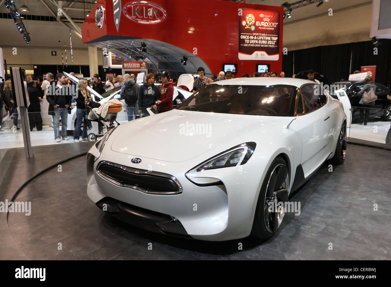 Concept car futuriste kia corée Banque D'Images