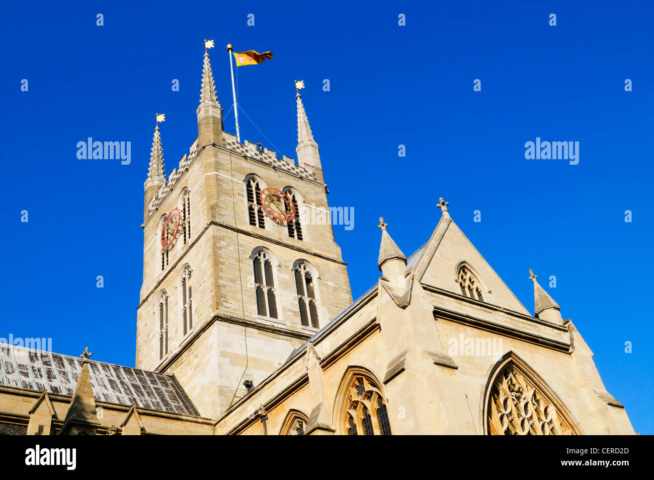 La cathédrale de Southwark ou la Cathédrale et collégiale de St Sauveur et St Mary Overie. Il a été désigné une cathédrale en 19 Banque D'Images