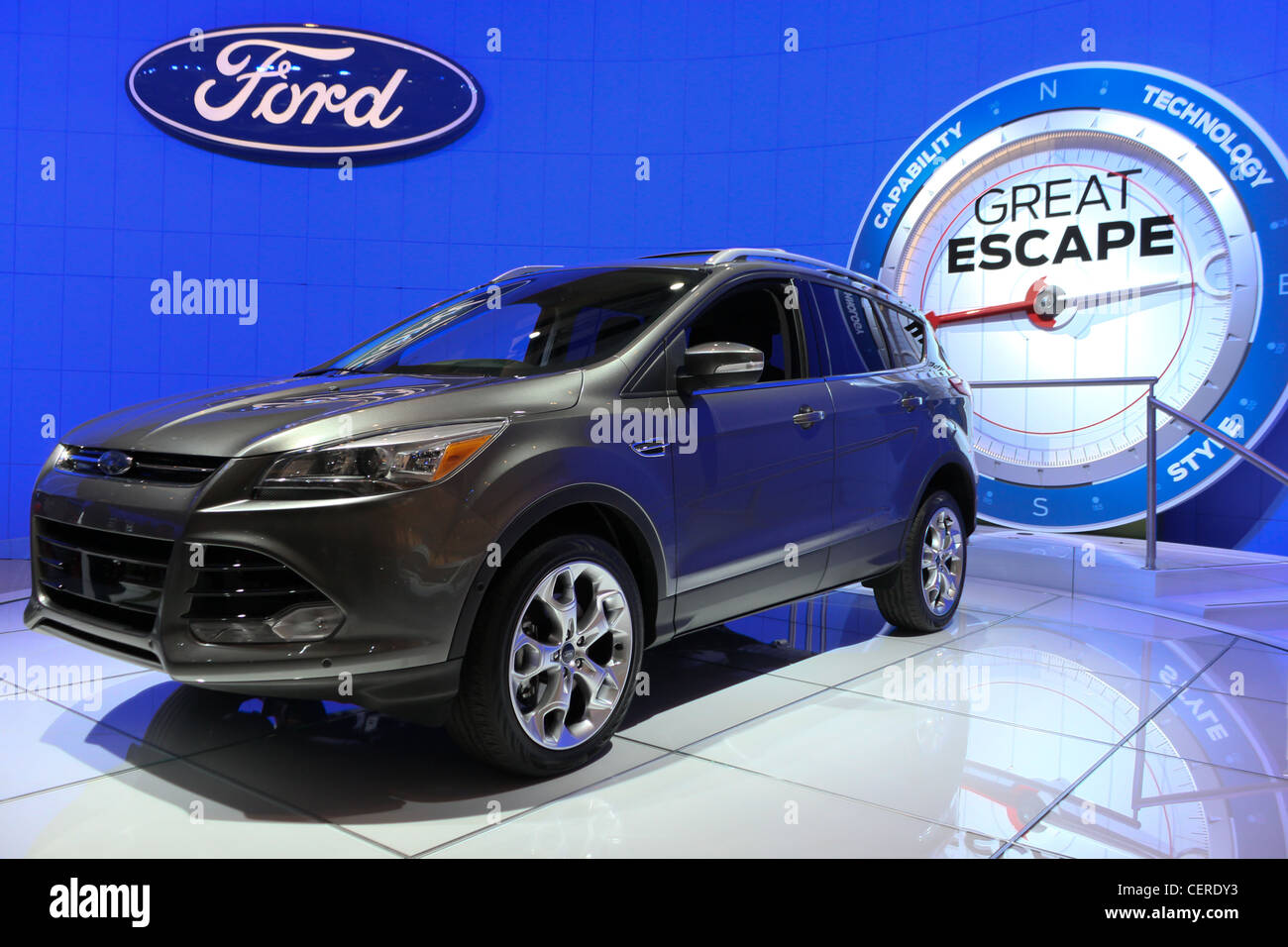 Vus Ford Escape auto affichage car show Banque D'Images
