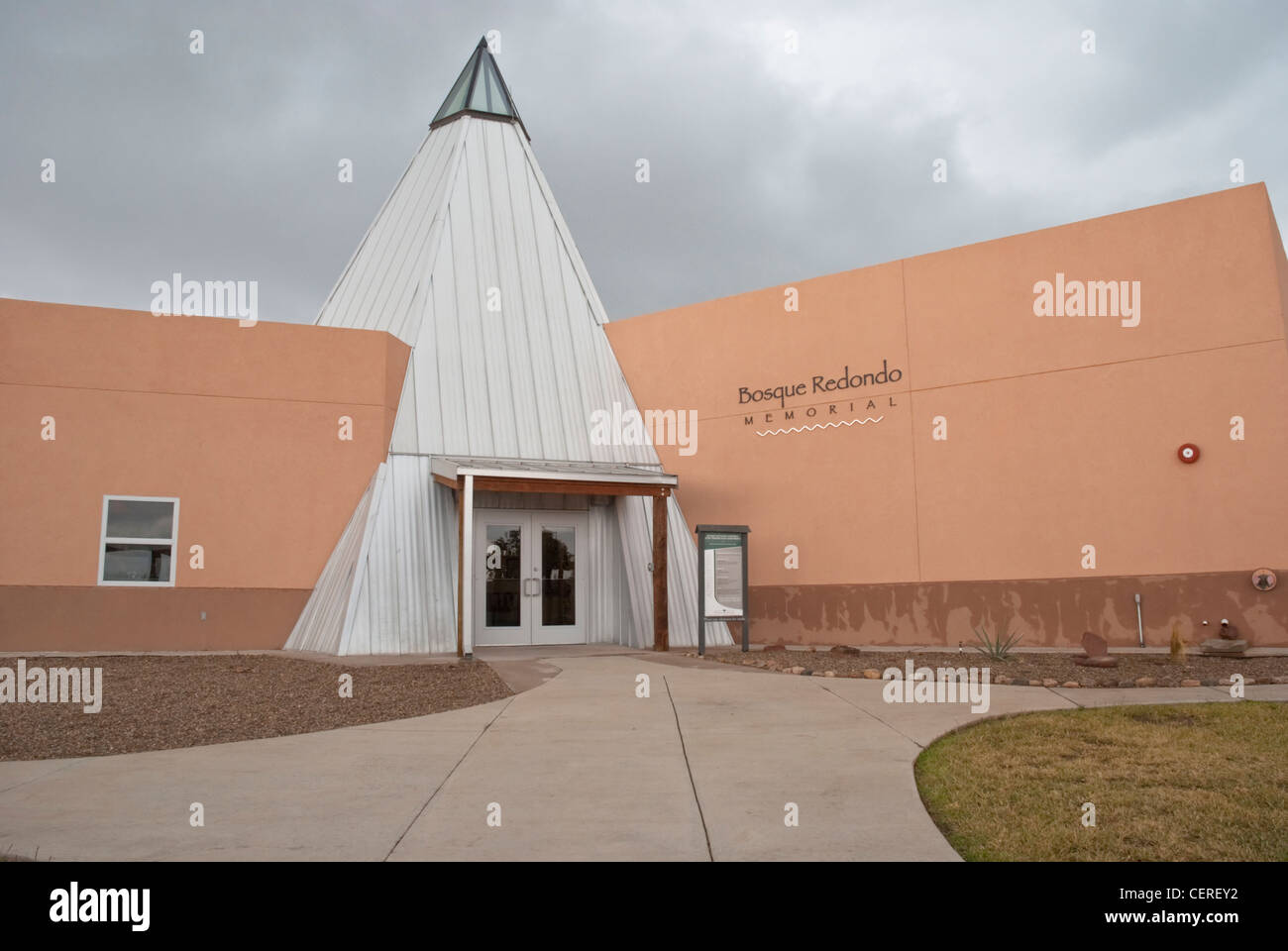 Bosque Redondo Park est un Native American cultural musée commémorant la "Longue Marche" de 7000 navajos et apaches Mescalero. Banque D'Images