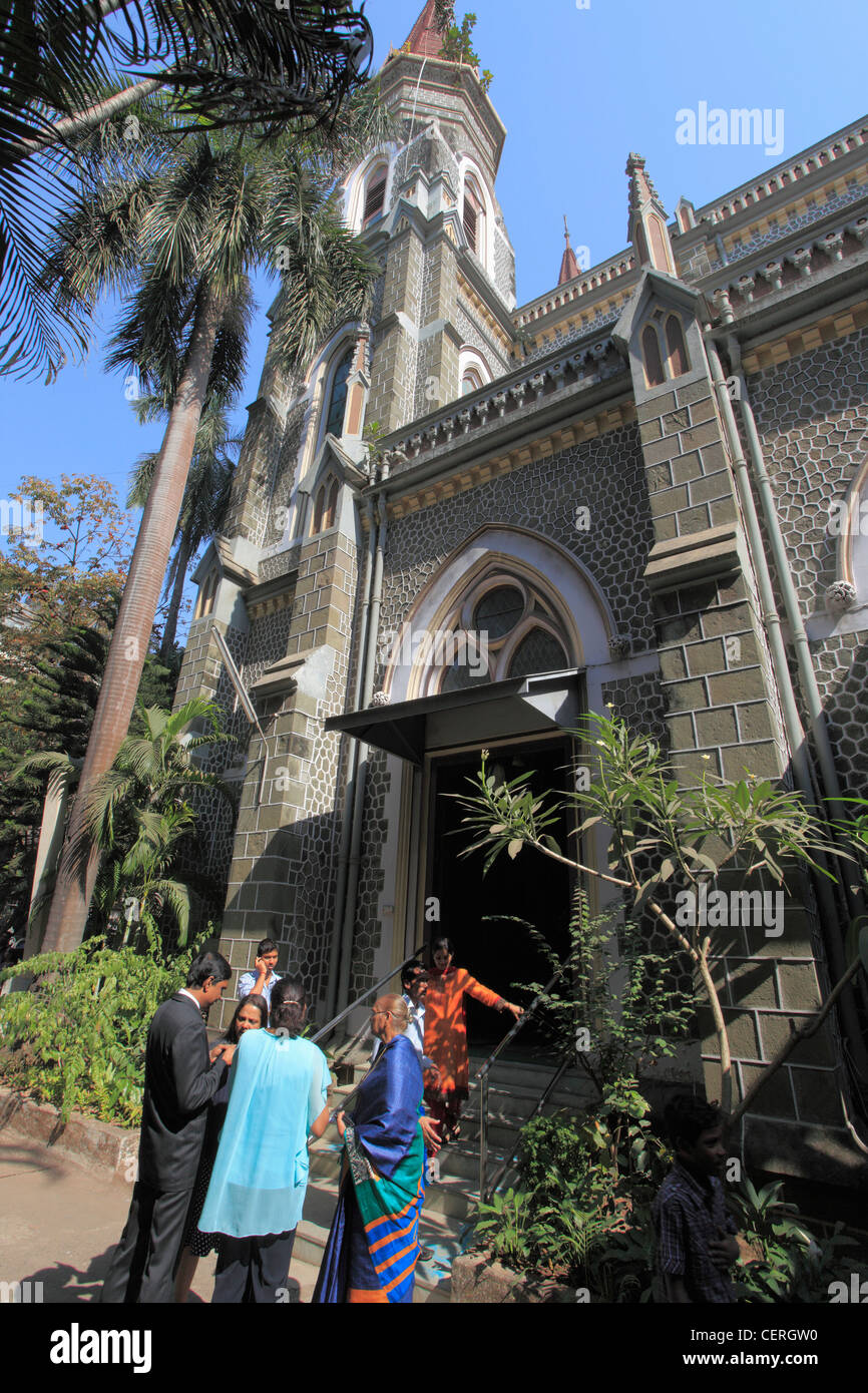 L'Inde, Maharashtra, Mumbai, la Cathédrale du Saint Nom, catholique romaine, Banque D'Images
