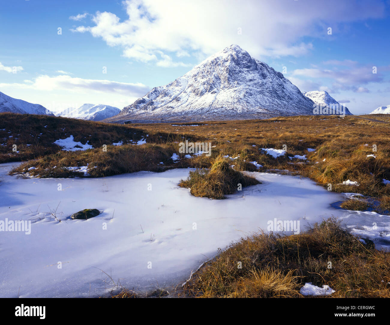 Bucaille Etive Mor en hiver. Banque D'Images