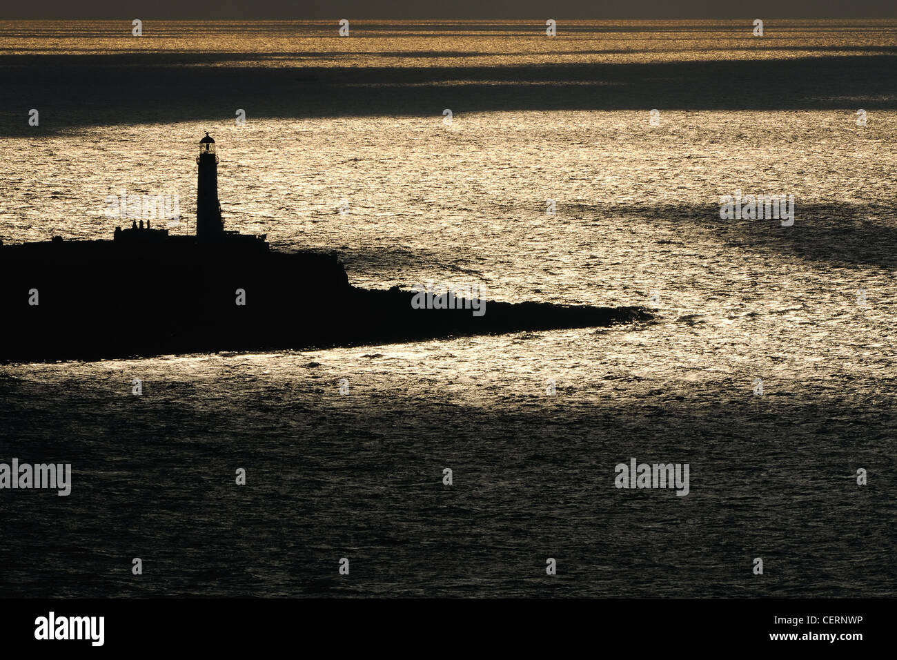 Le soleil brille plus de Pladda, Firth of Clyde, en Écosse Banque D'Images