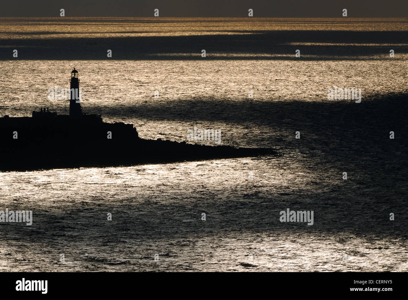 Le soleil brille plus de Pladda, Firth of Clyde, en Écosse Banque D'Images