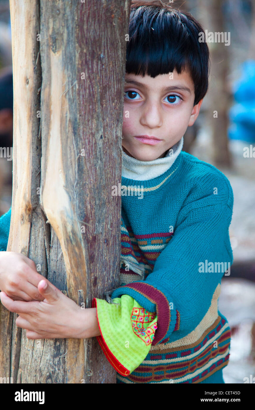 Enfant à Islamabad, Pakistan Banque D'Images