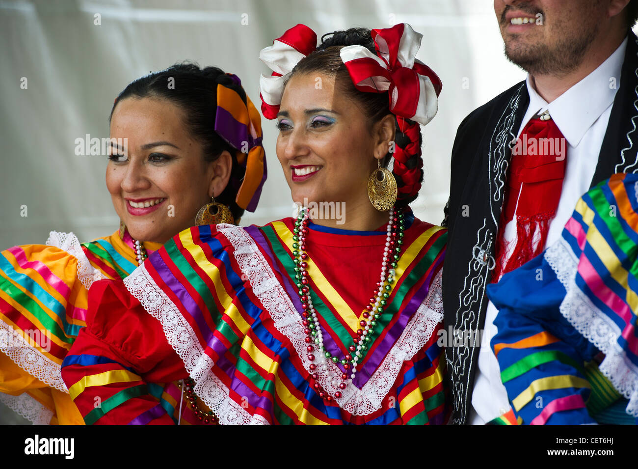 Costume de danse traditionnelle d'Amérique latine et au festival Banque D'Images
