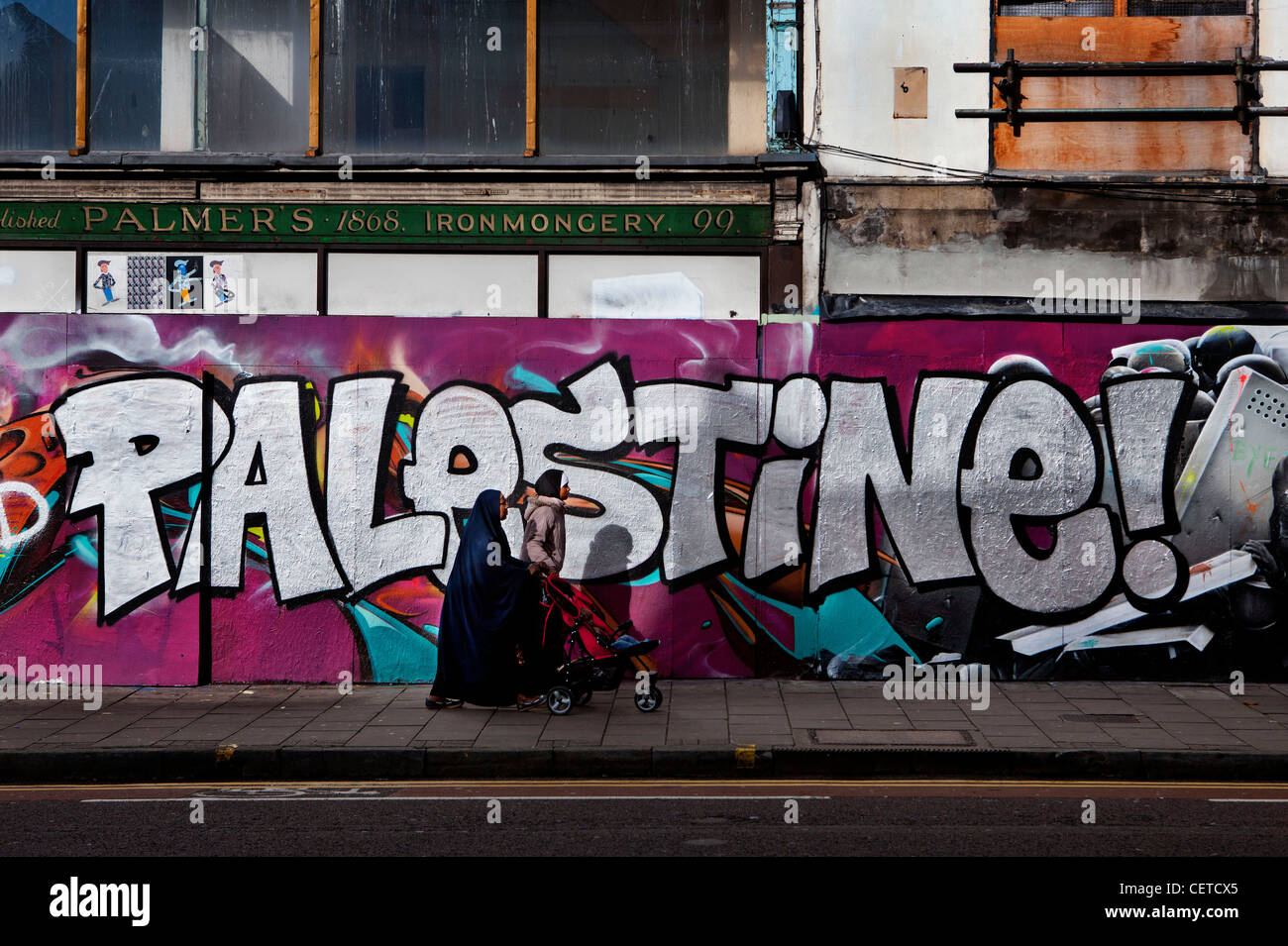Les graffiti Palestine Banque D'Images