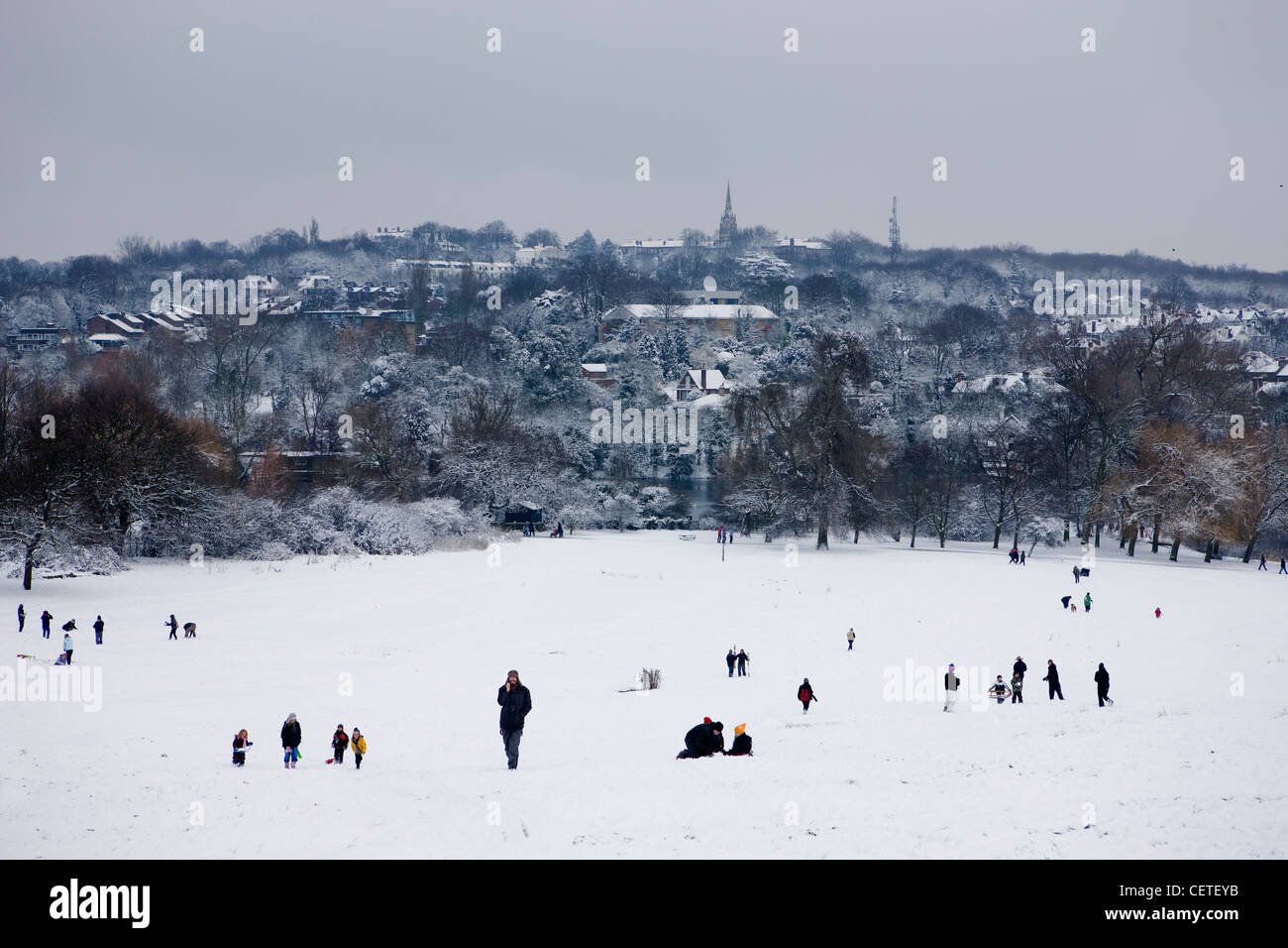 La colline du Parlement, Hampstead Heath, Londres Banque D'Images