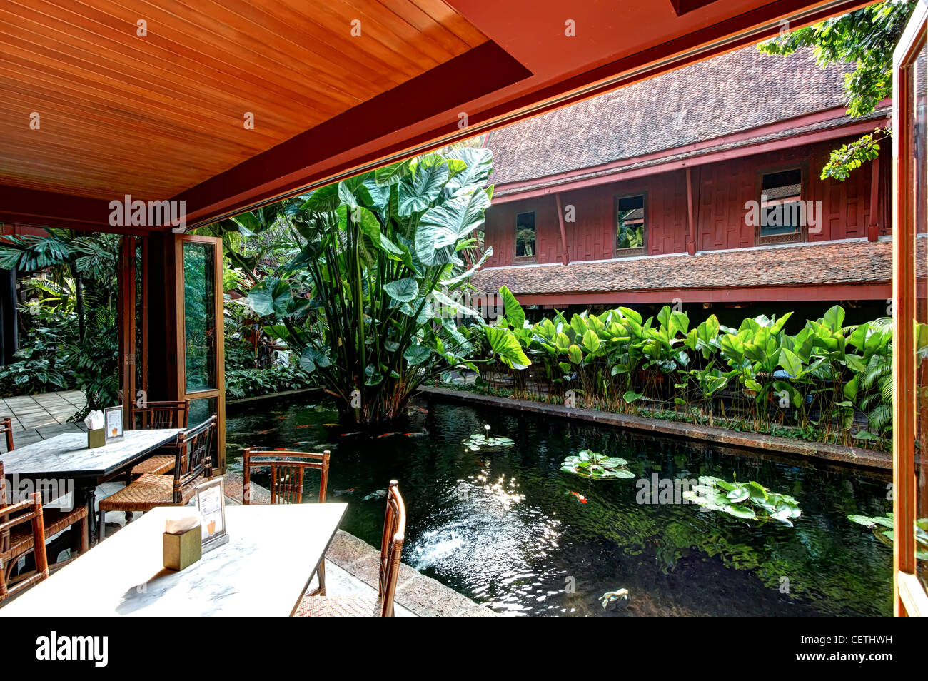 Jim Thompson Thai House Museum, Bangkok, Thaïlande Banque D'Images