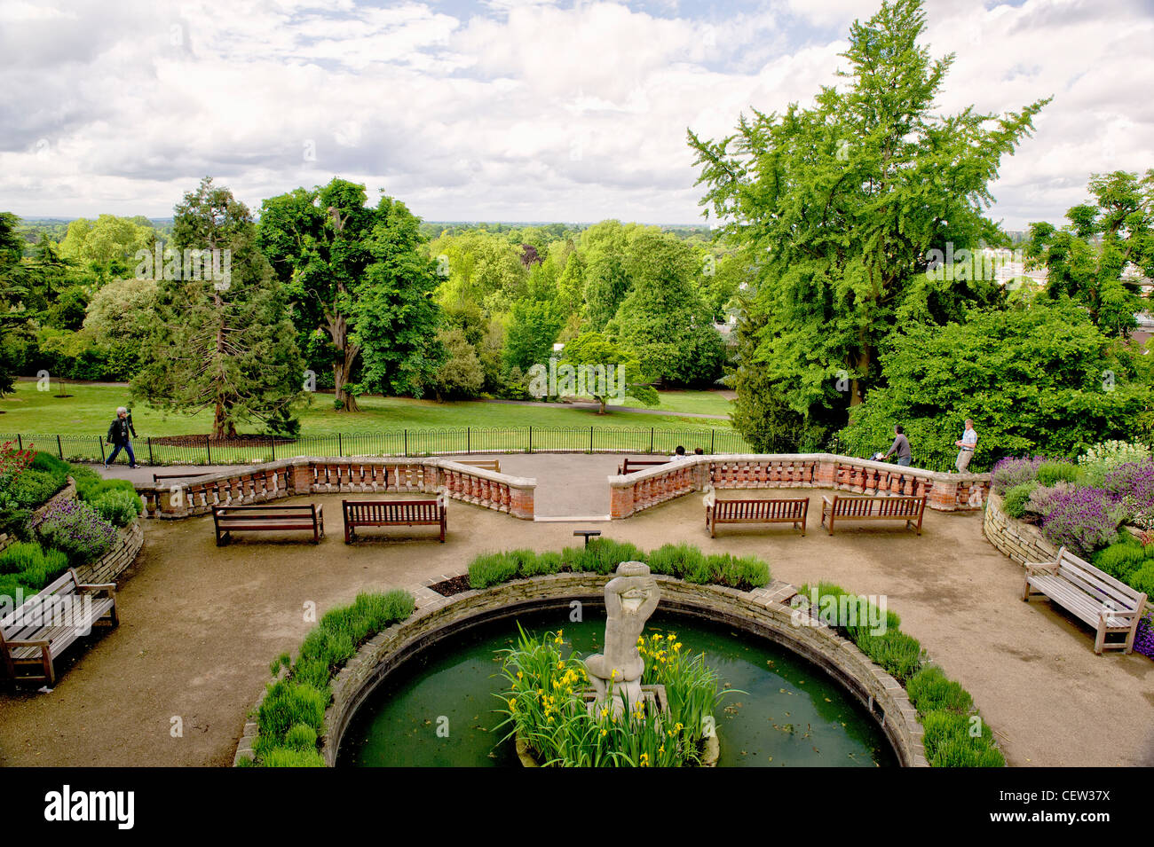 Vue de Richmond Hill ; Blick vom Richmond Hill, Londres Banque D'Images