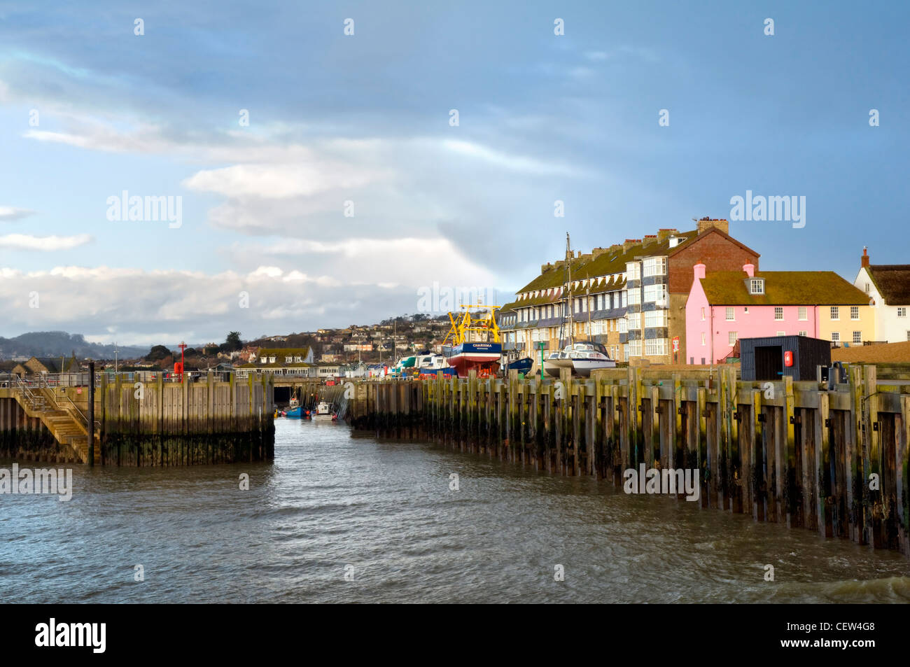 West Bay port près de Bridport, Dorset, England, UK Banque D'Images