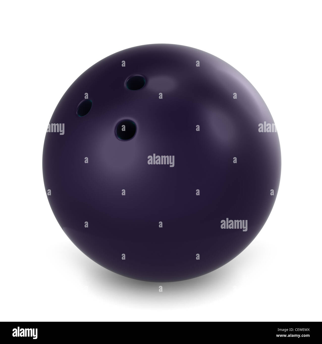 Illustration 3D d'une boule de bowling Banque D'Images