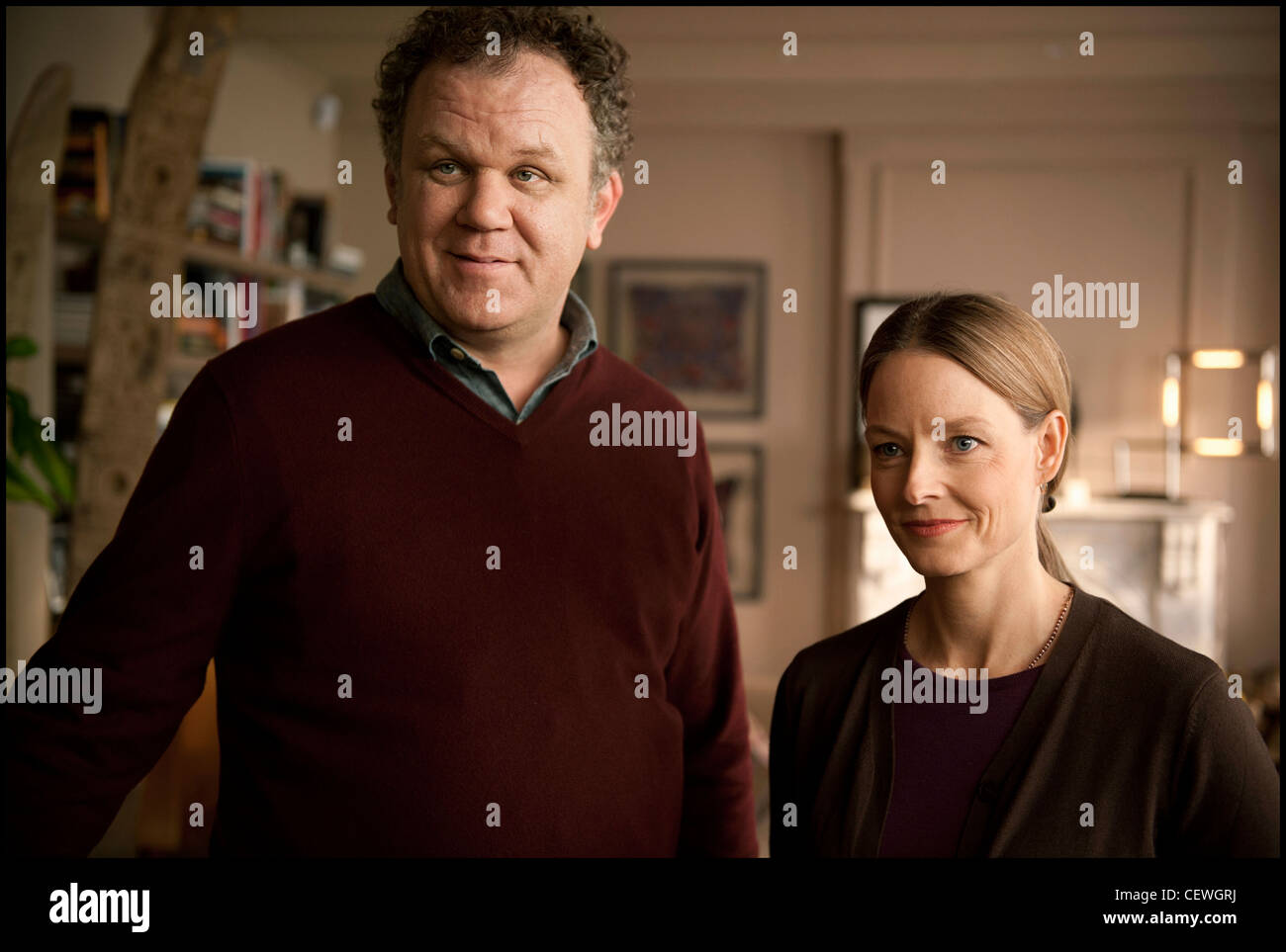 John C. Reilly & Jodie Foster comme Michael & Penelope Longstreet dans carnage Banque D'Images