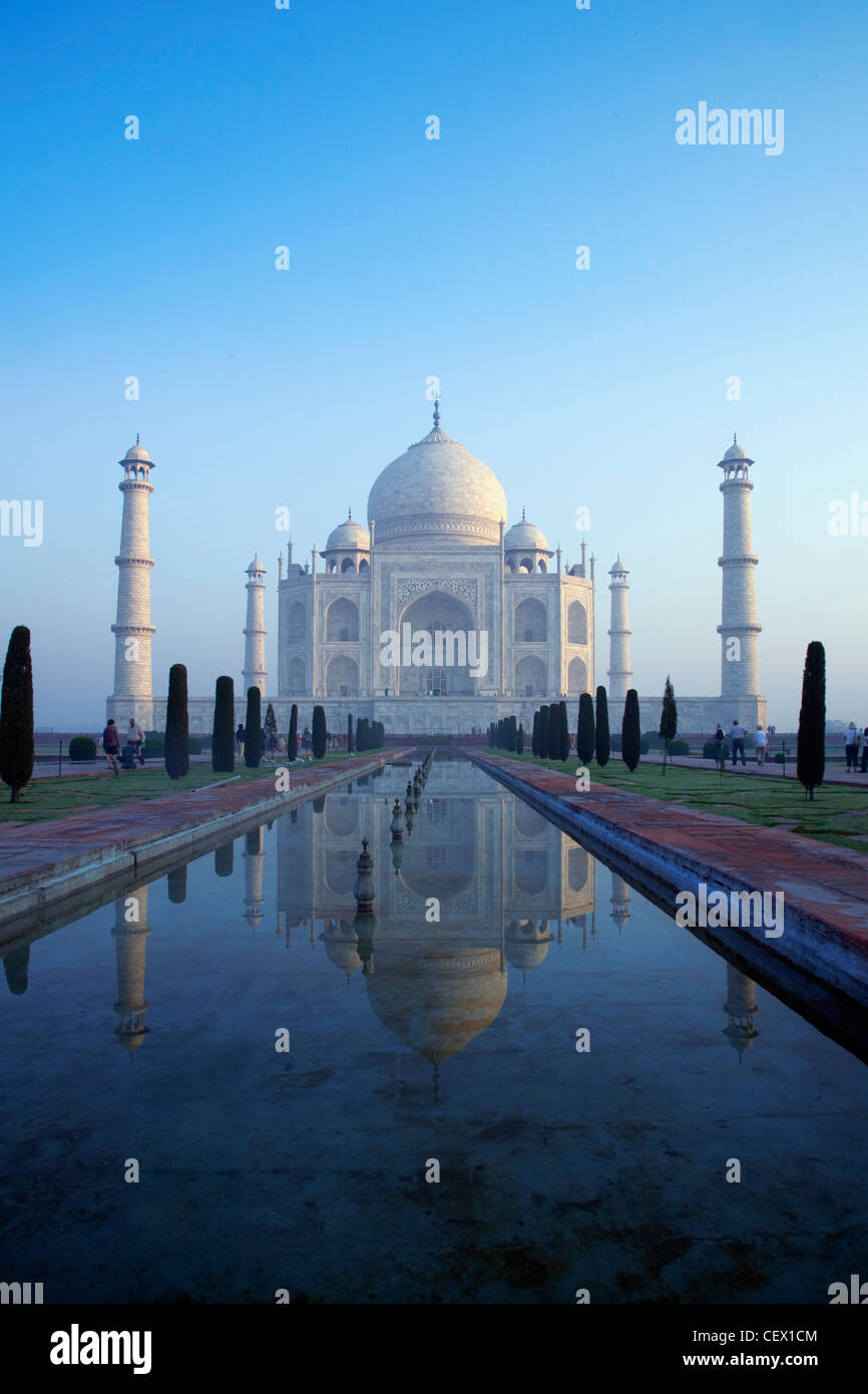 Taj Mahal, Agra, Inde Banque D'Images