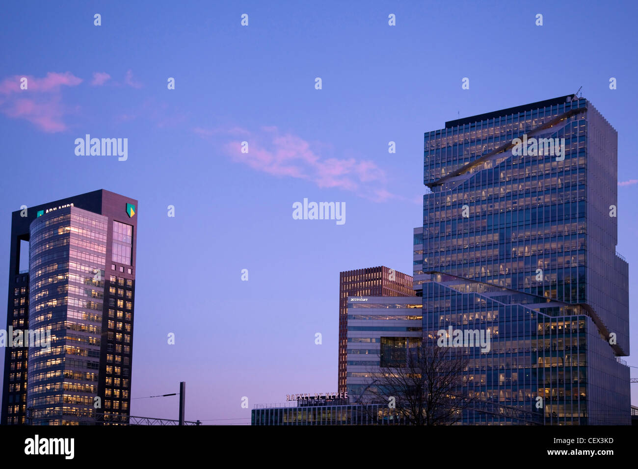 World trade center d'Amsterdam Zuid, quartier des affaires,les Pays-Bas Banque D'Images