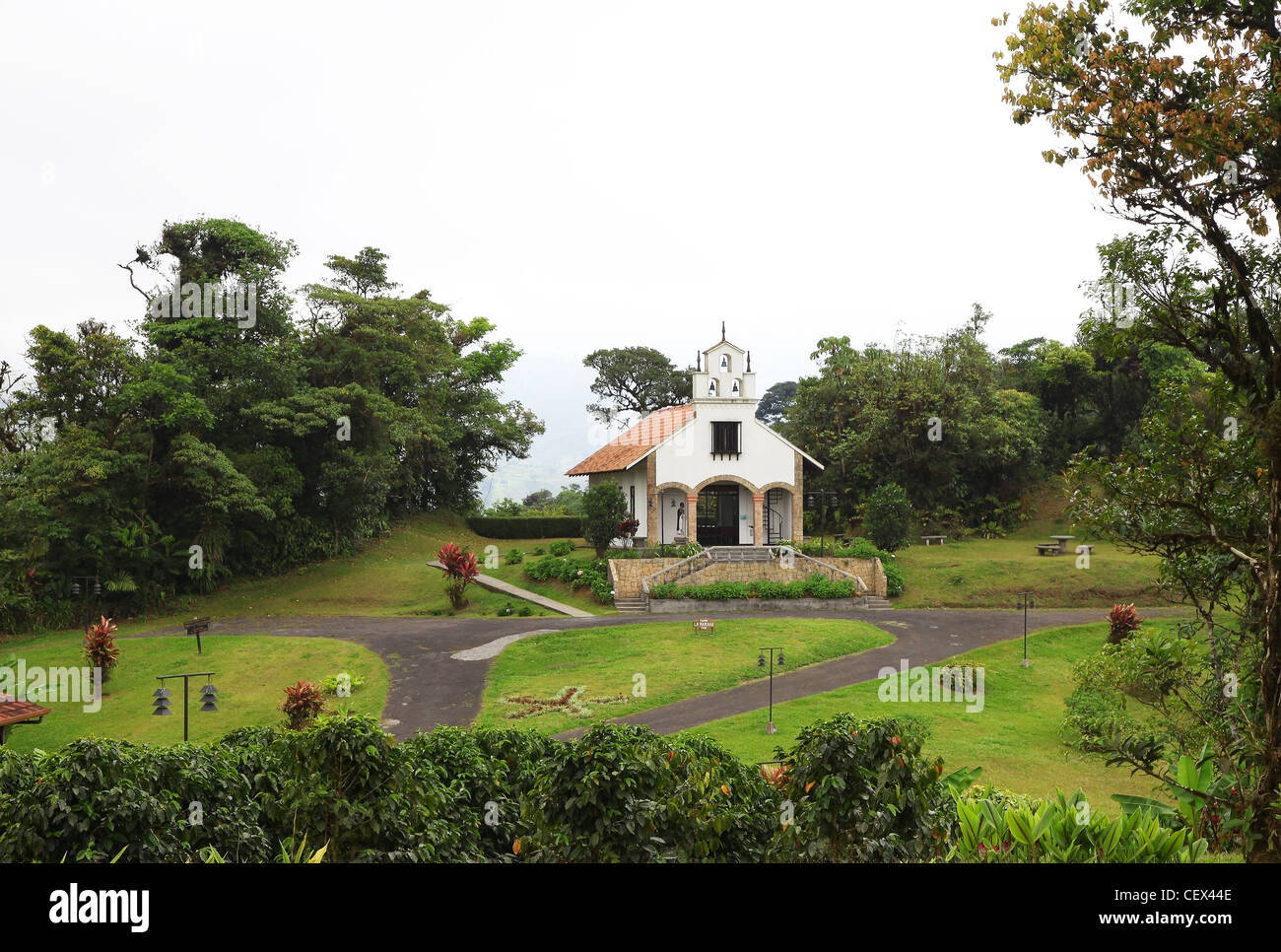 La chapelle de mariage Mariana Villa Blanca Los Angeles Cloud Forest Reserve Costa Rica Amérique Centrale Banque D'Images