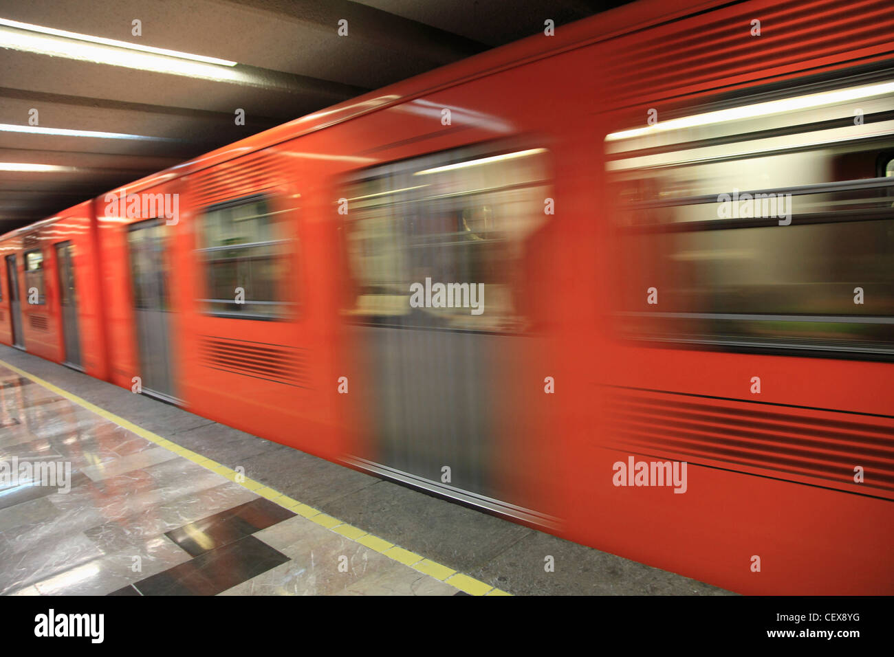 La station de métro, métro, Mexico, Mexique, Amérique du Nord Banque D'Images