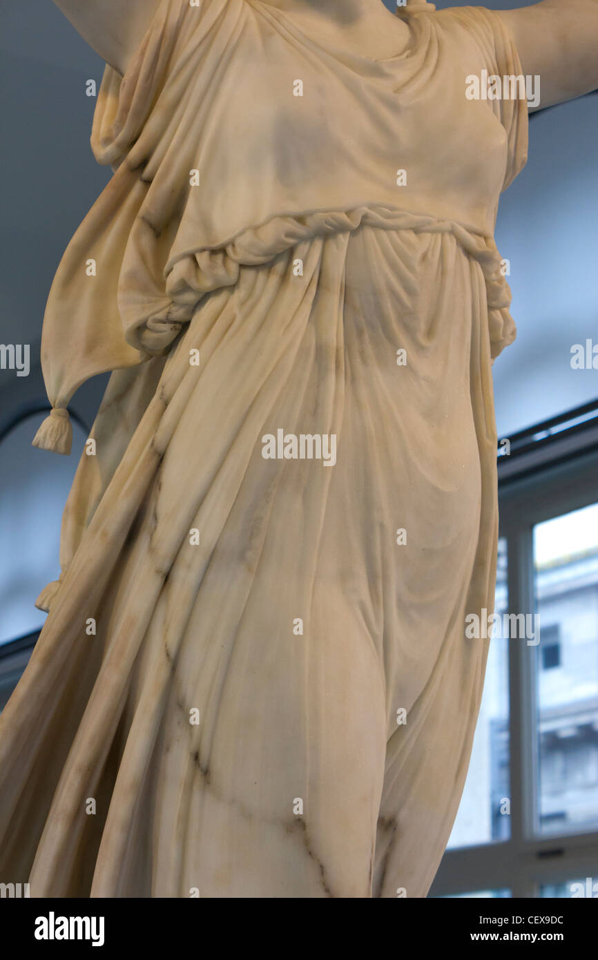 Danseur, sculpture de marbre par Antonio Canova, Musée Bode, Allemagne Banque D'Images