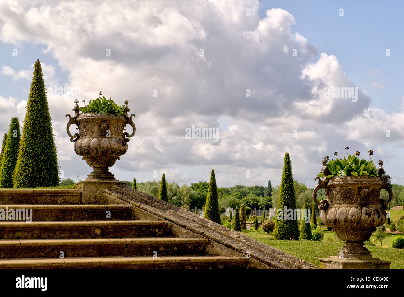 Jardin Hampton Court Banque D'Images