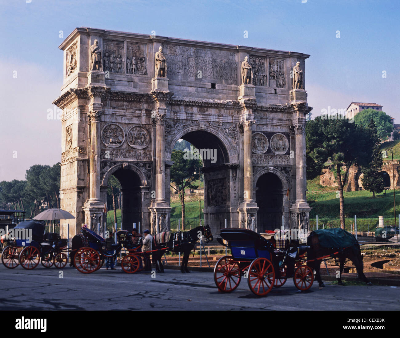 Arc de Constantin, Rome, Italie, Europe Banque D'Images