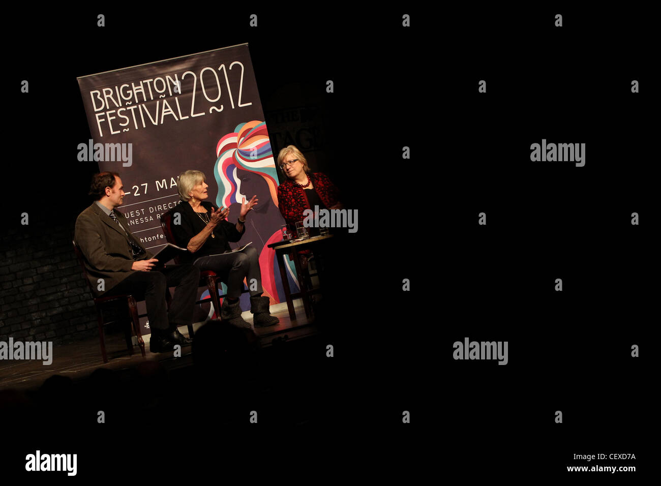 Vanessa Redgrave photo de la presse Lancement du Brighton Festival 2012 au Théâtre royal de Brighton, East Sussex, UK. Banque D'Images