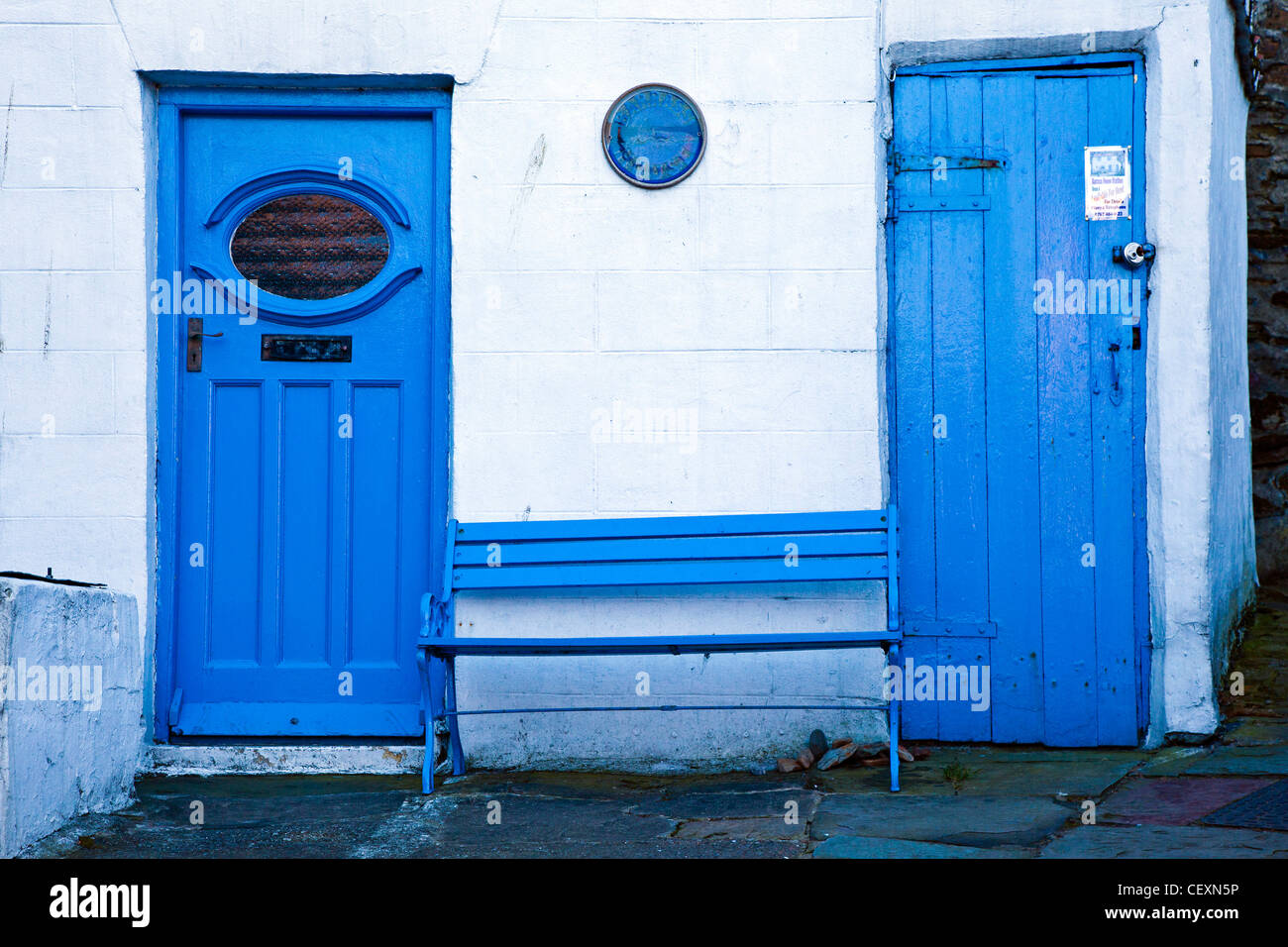 Portes bleues Staithes, Yorkshire du Nord Banque D'Images