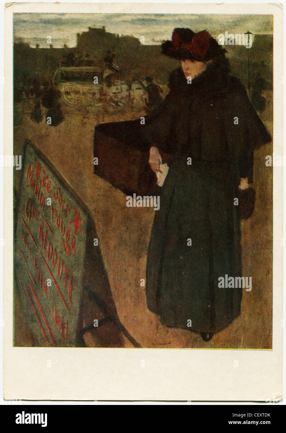 Henri-Jacques-Edouard Evenepoel 'Walking Woman' Banque D'Images