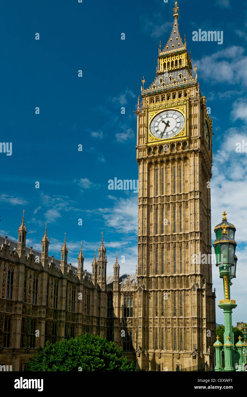 Big Ben, la Chambre du Parlement, en Angleterre Banque D'Images