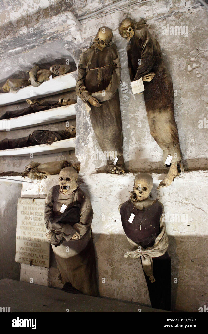 Catacombes Capucines De Palerme Sicile Italie Photo Stock Alamy