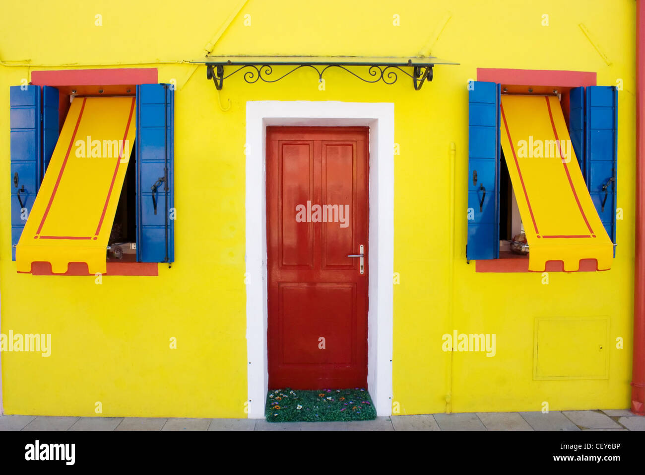 Ses maisons colorées Banque D'Images