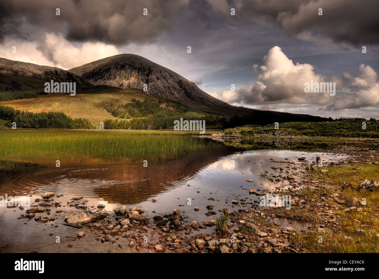 Route vers Elgol, île de Skye, Hebrides , Écosse, Royaume-Uni Banque D'Images