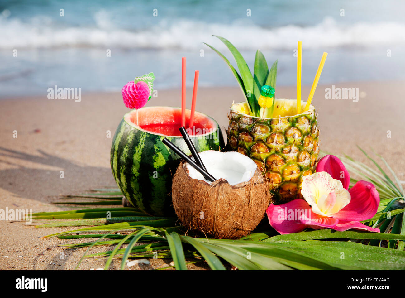 Cocktails ecotic Banque D'Images