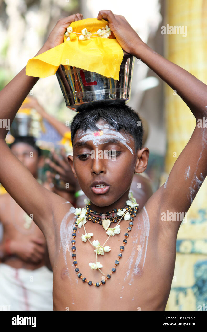 Thaipusam fête hindoue. Grottes de Batu, Kuala Lumpur, Wilayah Persekutuan, Malaisie, Asie du Sud-Est, Asie Banque D'Images