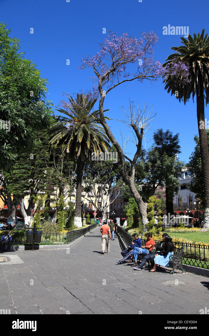 Zocalo, place principale, Centre historique de Puebla, Puebla, Mexique, état Banque D'Images