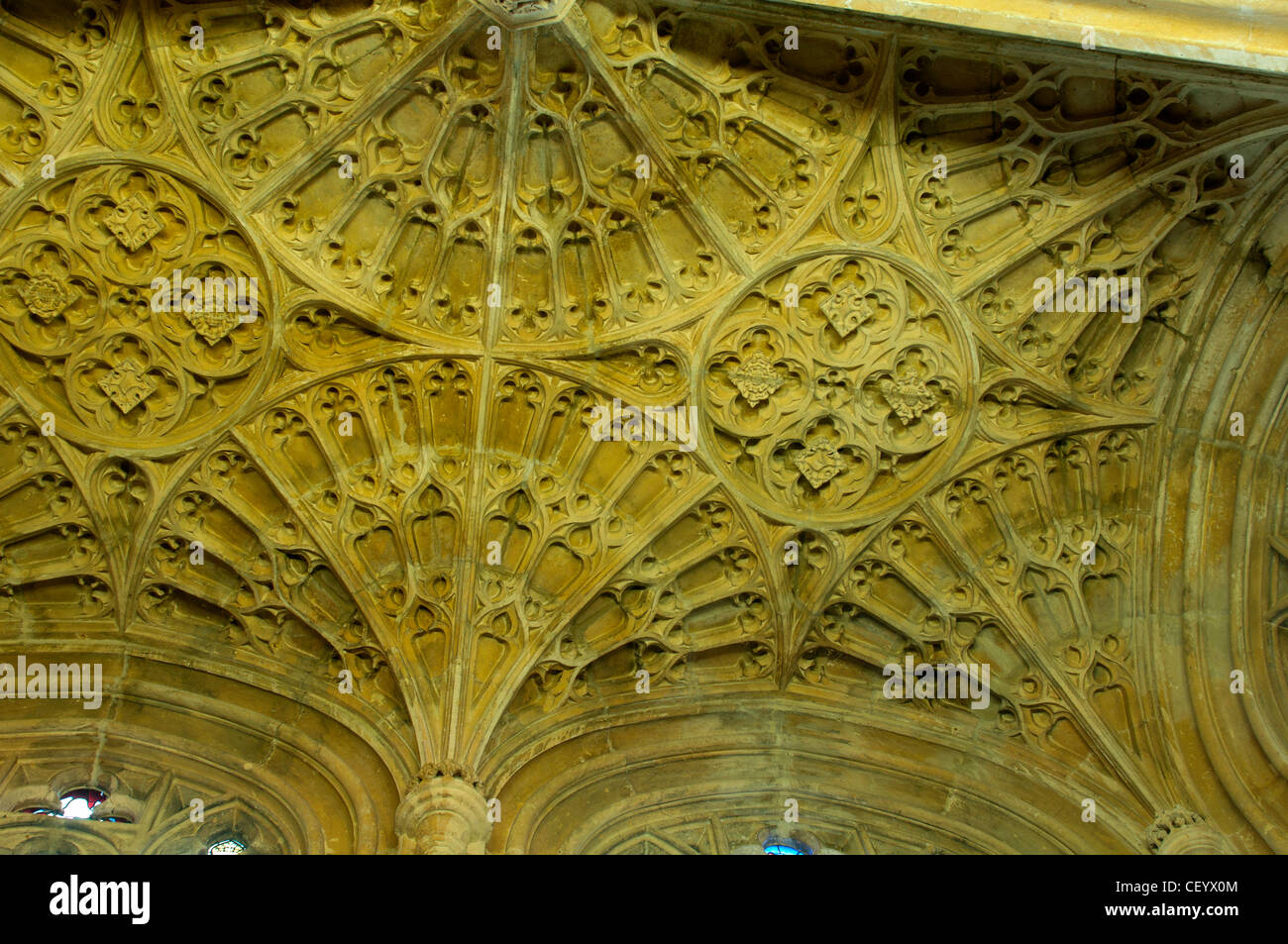 Plafond de l'église All Saints, Evesham, Worcestershire, Angleterre, RU Banque D'Images