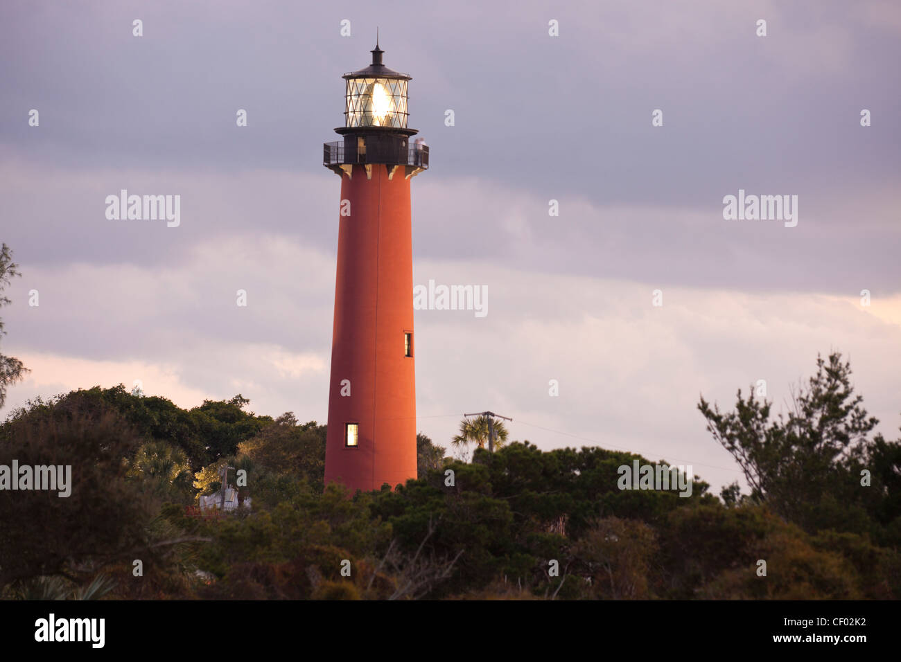 Jupiter Inlet Lighthouse en Floride Banque D'Images