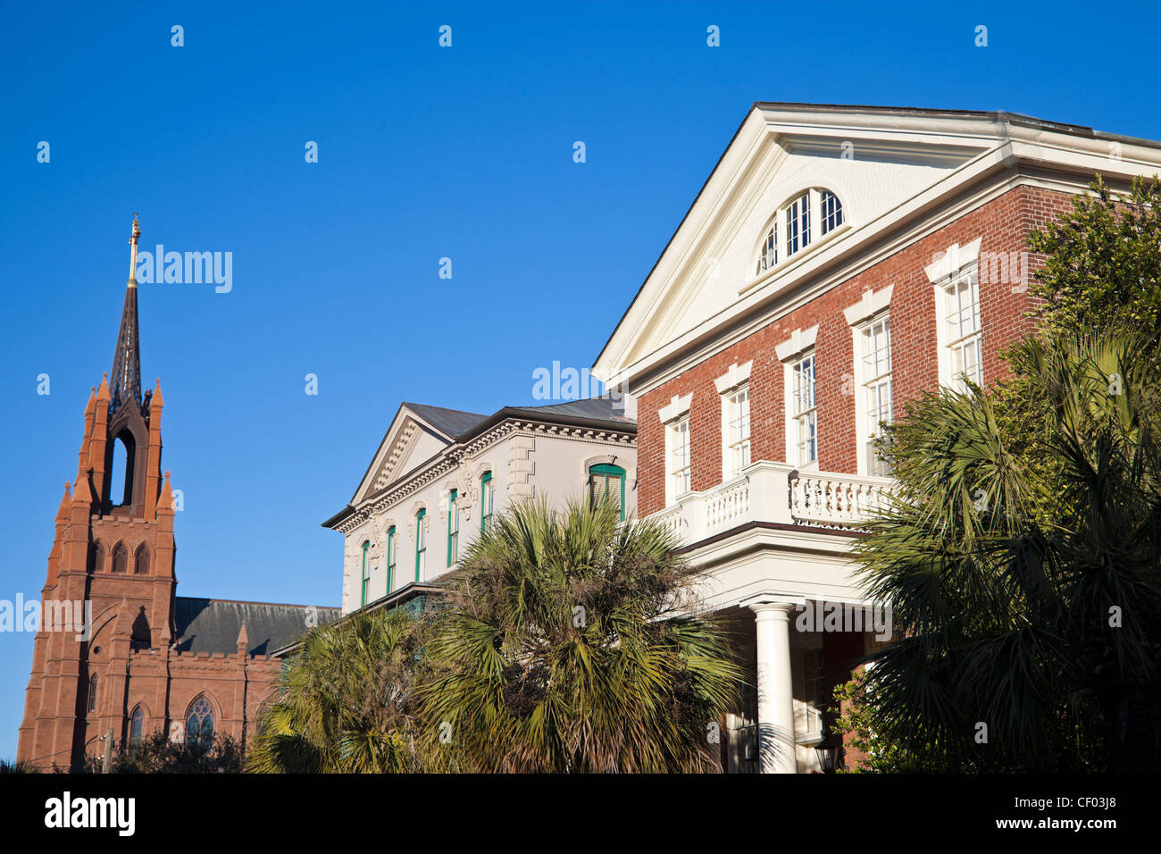 Architecture de Charleston, Caroline du Sud, USA Banque D'Images