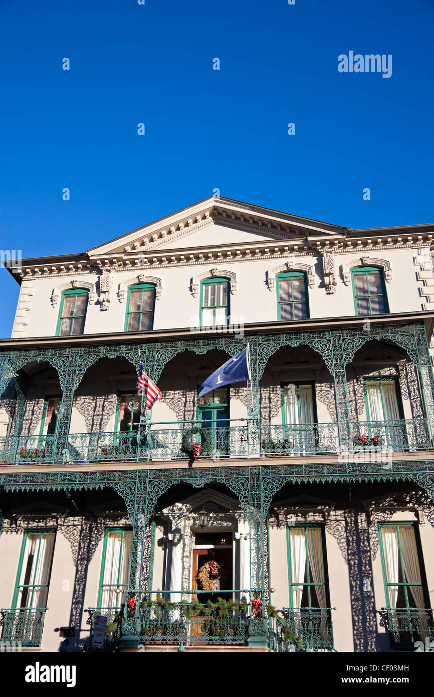 Hôtel particulier dans le centre-ville historique de Charleston Banque D'Images