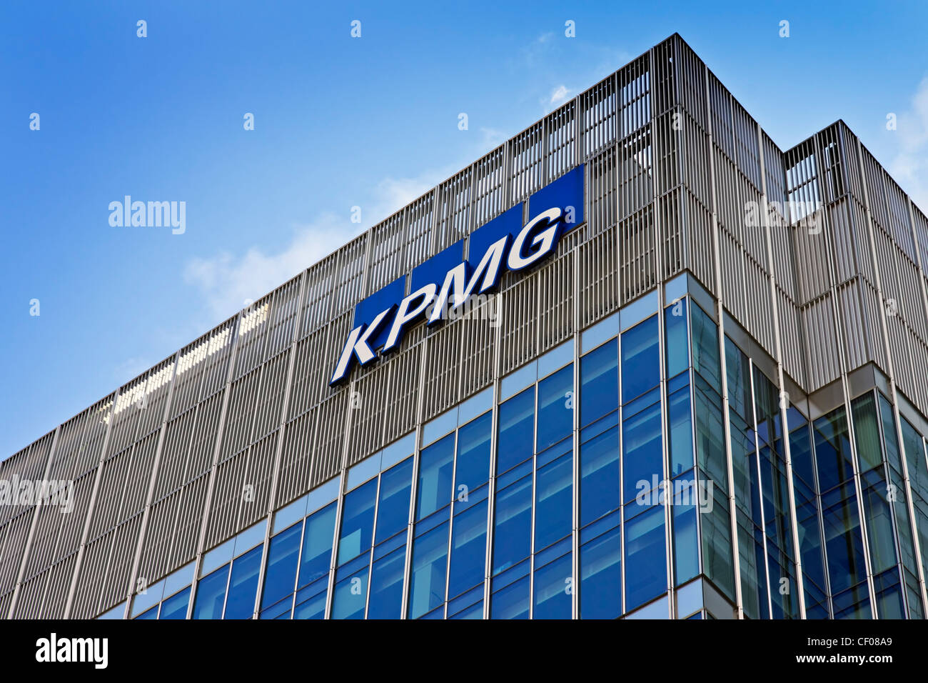 Immeuble KPMG dans Docklands Londres Angleterre Banque D'Images