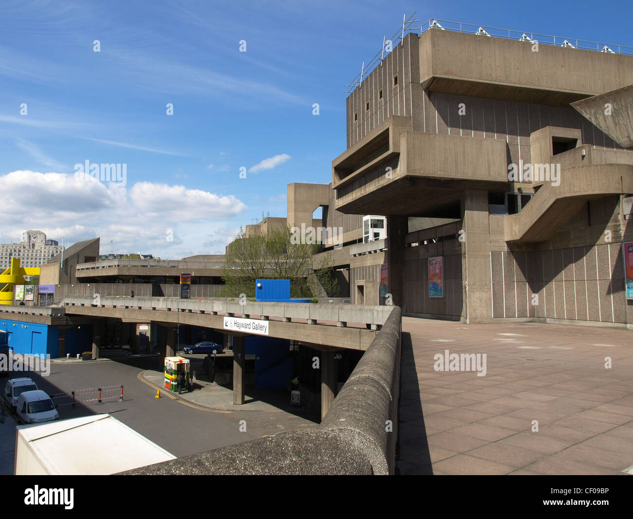 La Hayward Gallery nouveau emblématique de l'architecture brutaliste dans South Bank, Londres, Angleterre, Royaume-Uni Banque D'Images