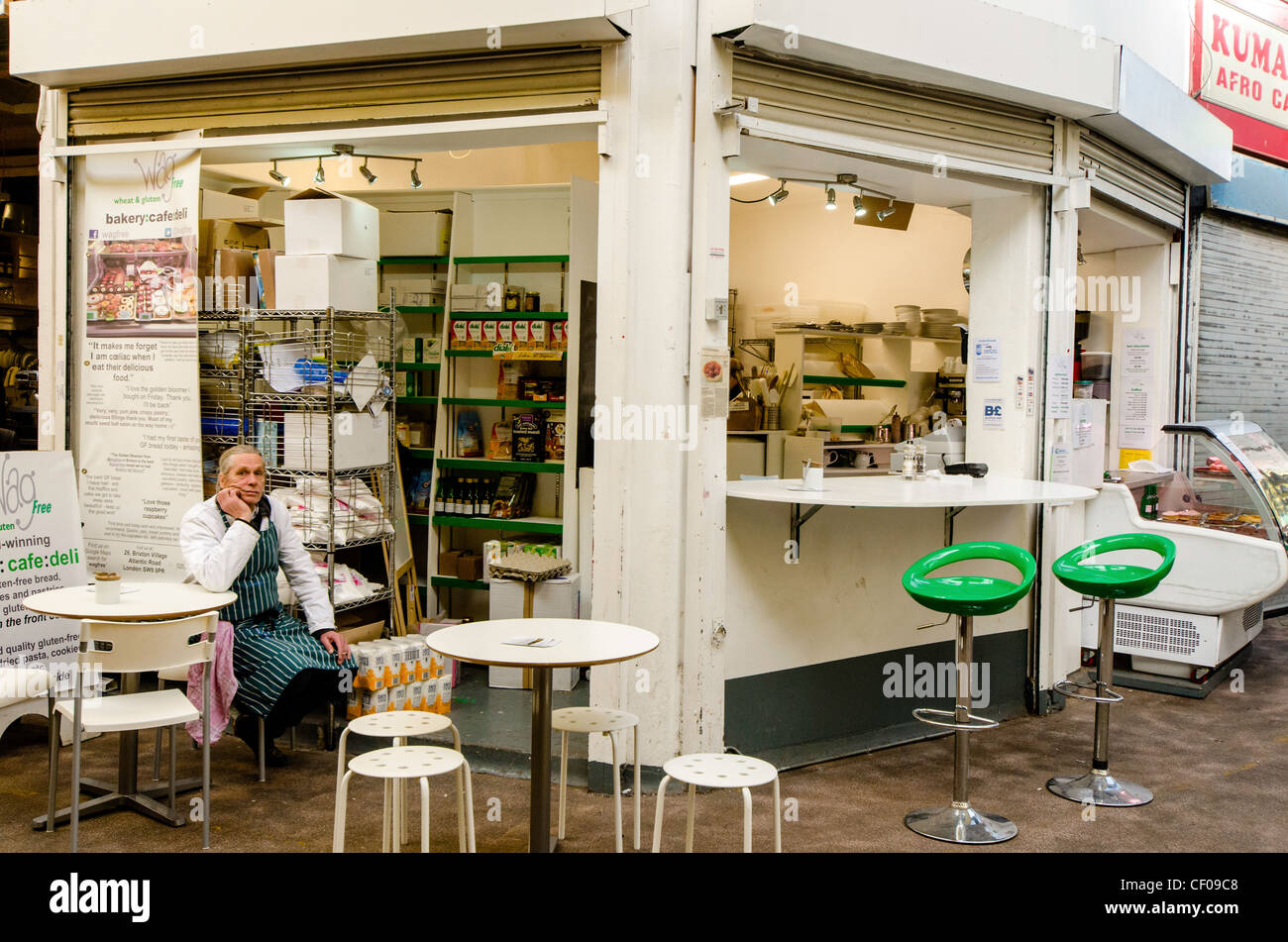 Village de Brixton à Brixton, récemment rénové, le marché couvert le sud de Londres, Angleterre, Grande-Bretagne UK Banque D'Images