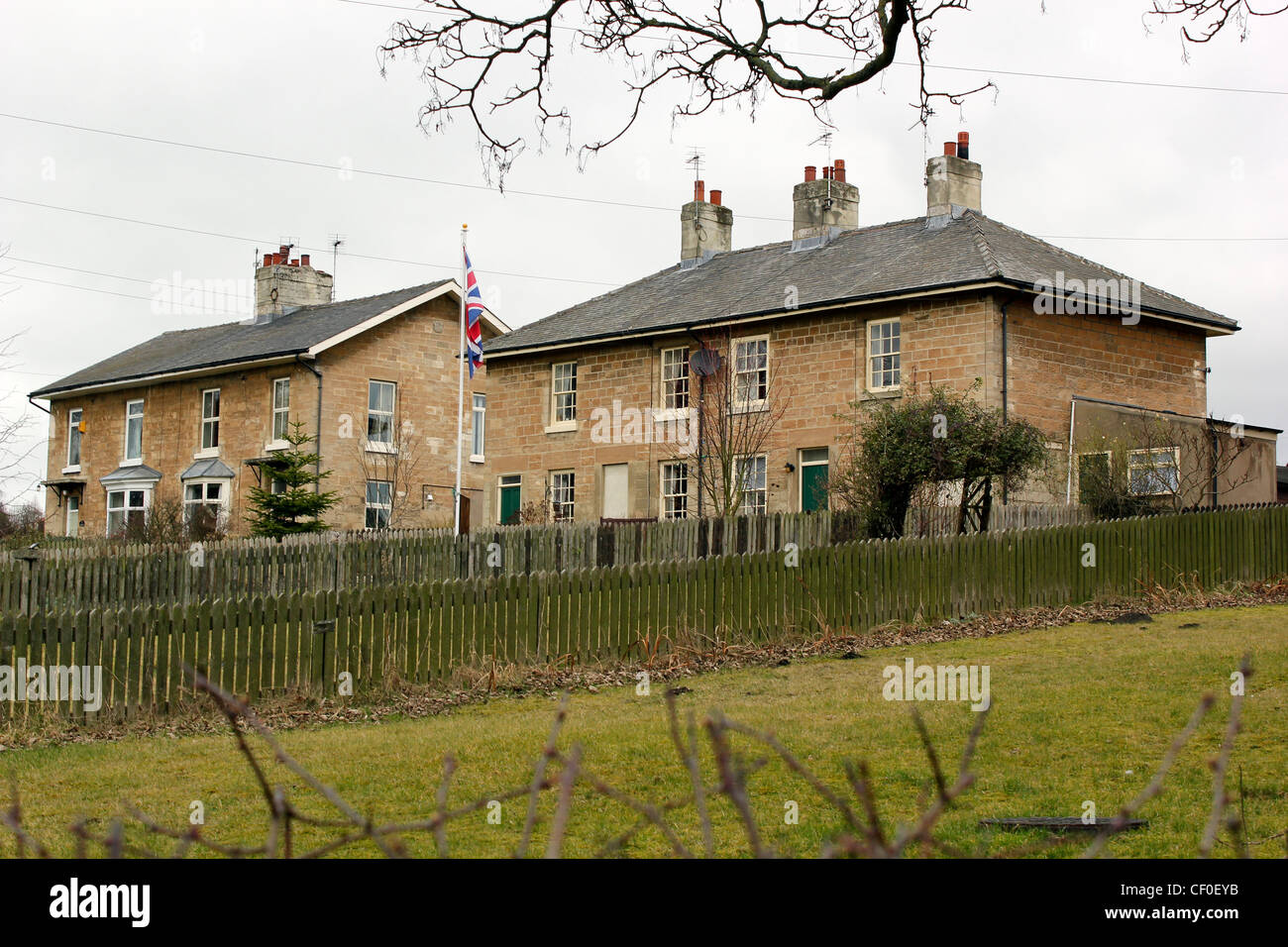 Maisons à Brodsworth, Doncaster, South Yorkshire. UK Banque D'Images