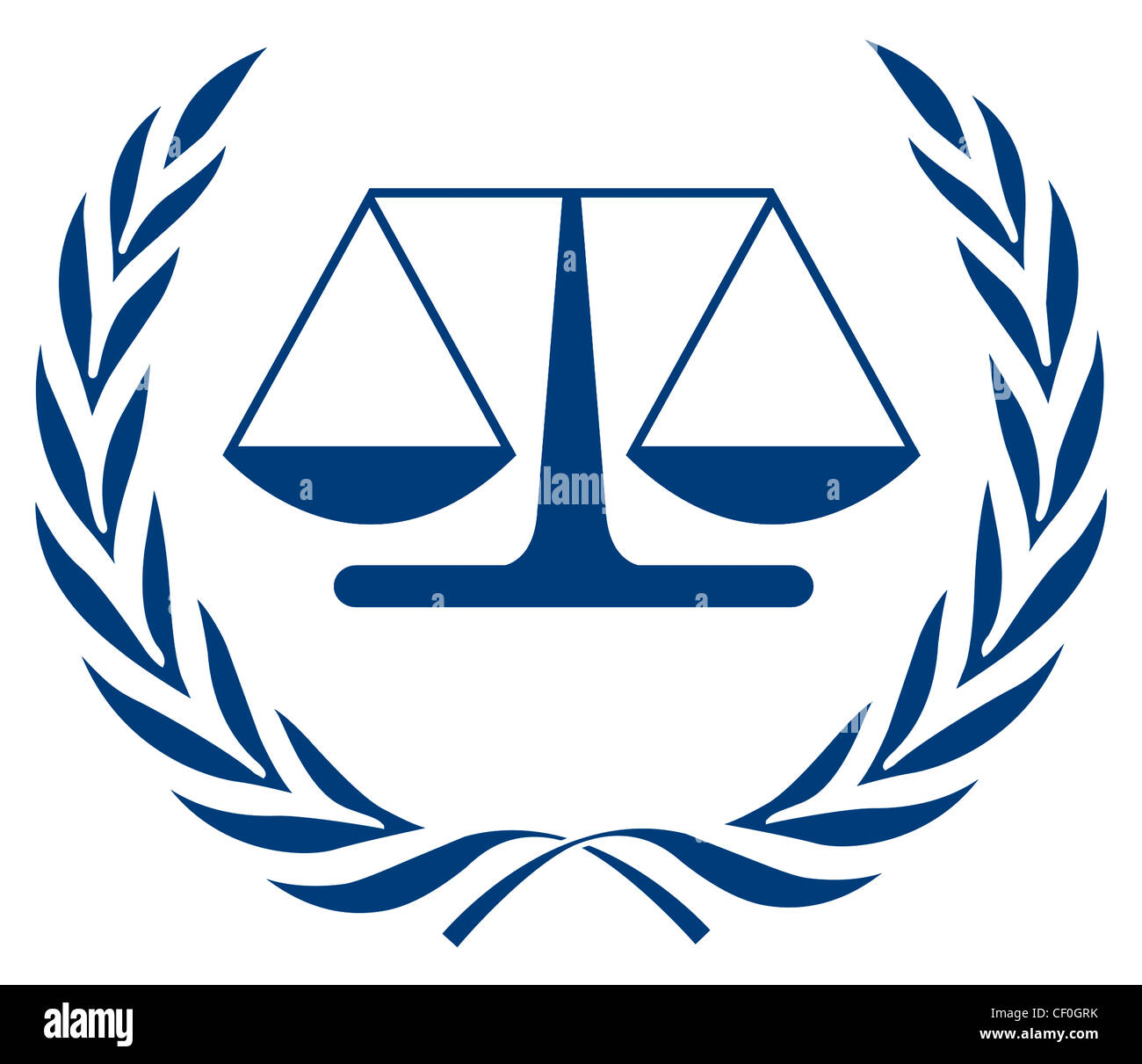 Logo de la Cour pénale internationale CPI avec siège à La Haye Photo Stock - Alamy