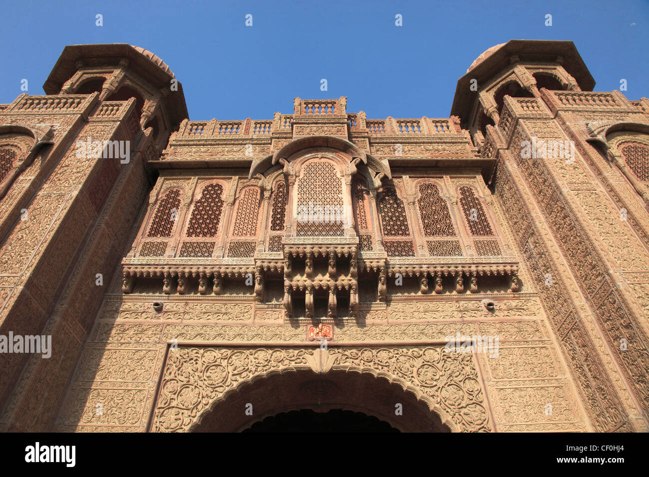 L'Inde, du Rajasthan, Bikaner, Laxmi Niwas Palace, Banque D'Images