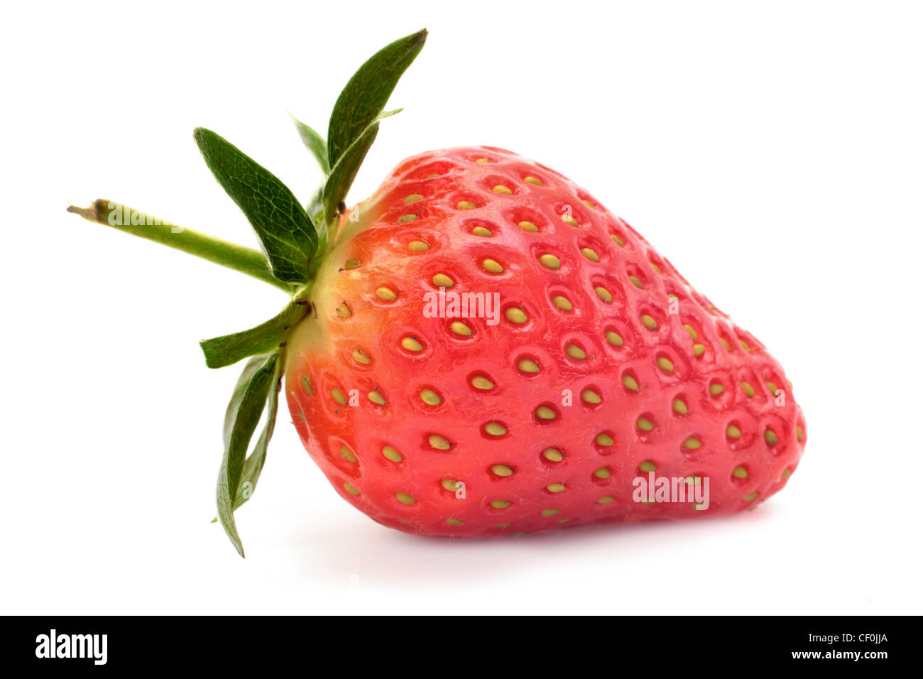 Strawberry isolé sur un fond blanc. Banque D'Images